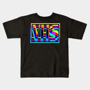 Retro VHS Glitched Kids T-Shirt